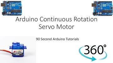 Arduino Continuous Rotation Servo Motor Tutorial