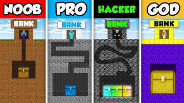 NOOB vs PRO vs HACKER vs GOD : BANK MAZE CHALLENGE in Minecraft! (Animation)