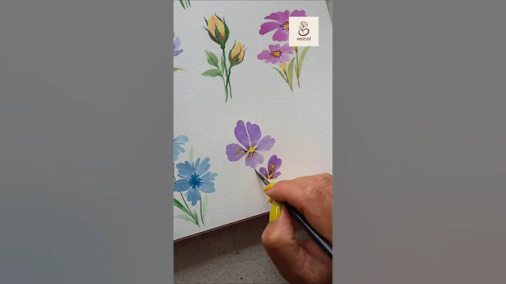 Easy watercolor flowers for beginners #wocol #watercolors #flowerpainting