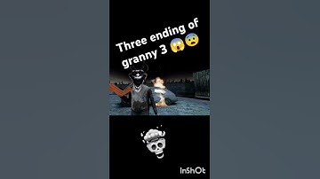 Three ending of granny 3 😱😨☠️💀 #granny #minecraft #shorts #shortsfeed