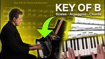 Key of B - Scales, Arpeggios, Triads, & 7th Chords