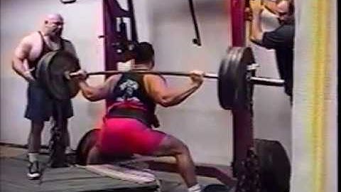 Westside Barbell Old School Chain Box Squats