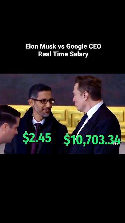 Elon Musk Vs Google CEO💸🤑🔥 #elonmusk #tesla #google #sundarpichai #ceo #shorts #vs