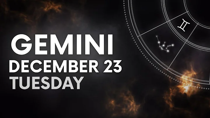 GEMINI - TODAY HOROSCOPE - December 23, 2025