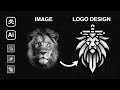 How to design a majestic lion logo  adobe illustrator tutorial
