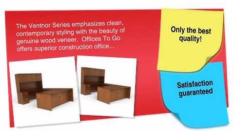 Offices To Go Ventnor Executive U Workstation w/Hutch - VFT2 - ofconcepts.com