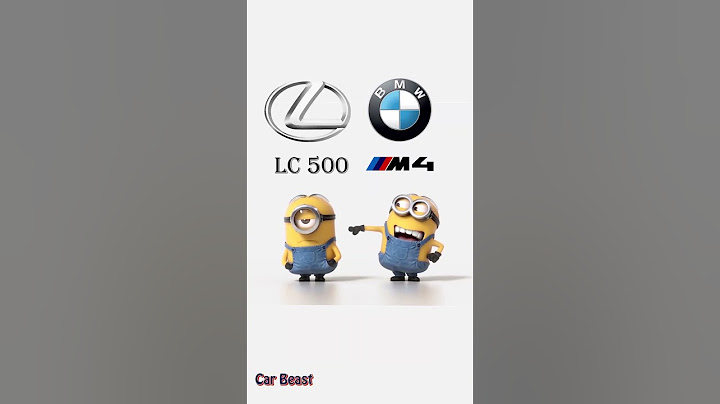 Lexus LC500  VS Bmw M4 minions style#funny #foryou #tiktok #status #trending #asmr #car #bmw #fyp