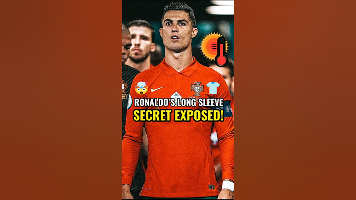 WHY CRISTIANO RONALDO ALWAYS WEARS LONG SLEEVES EVEN IN THE HEAT! 🥵👕