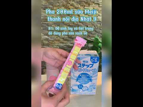 Review và hướng dẫn pha sữa Meiji thanh nội địa Nhật số 9nhanh – đúng chuẩn