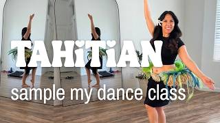 Tahitian Dance 🌺 Sample My Class (Full Classes on Youtube Membership)