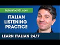 Learn Italian Live 24/7 🔴 Italian Listening Practice - Daily Conversations ✔