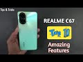 Realme c67  top 10  tips  tricks  hidden features  waleedbizz