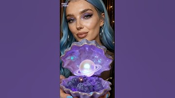 I found a magic GALAXY SEA SHELL! Would you eat what