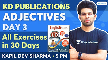 ADJECTIVE- Day 3 | KD PUBLICATIONS  All Exercises in 30 Days | Competitive Exam | Kapil Dev Sharma