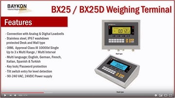 Baykon BX25 Weight Indicator - Introduction and Overview