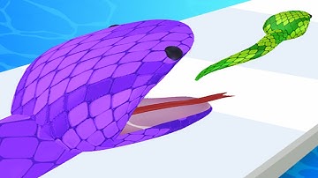 Snake Run Race 3D Running Game - Gameplay Walkthrough Part 2 Levels 1-40
