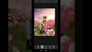 PicsArt teddy bear photo editing in Mobile #shorts screenshot 1