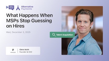 Stop Guessing on Hires: Build a Repeatable MSP Hiring System | Office Hours