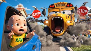Monsters on the Road Song 2 | Don’t Unbuckle Seat Belt! | Baby Xavi Kids Songs