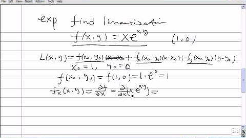 tangent planes and linear approximation