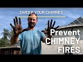 Was saving $400 worth all this mess?! Cleaning a wood stove chimney pipe with a chimney sweep