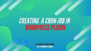 creating the cron jobs in wordpress plugins