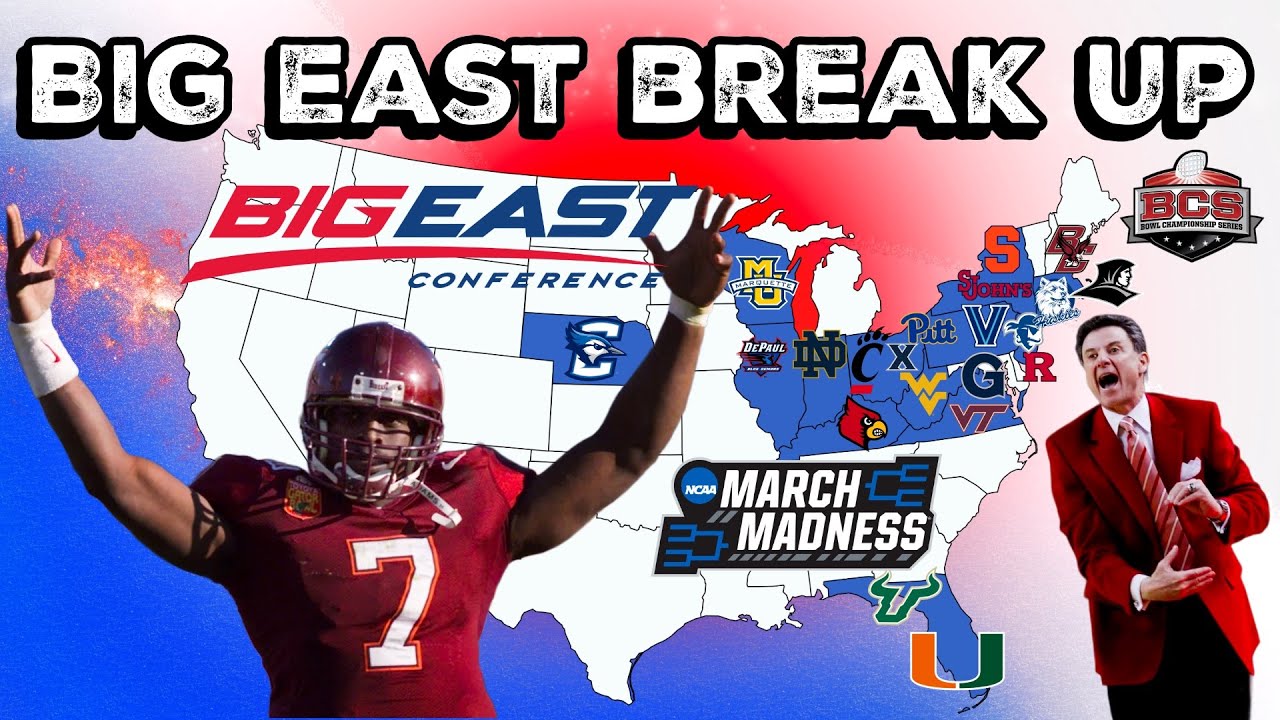 Футбольная и баскетбольная конференции Big East распались в 2003 году.