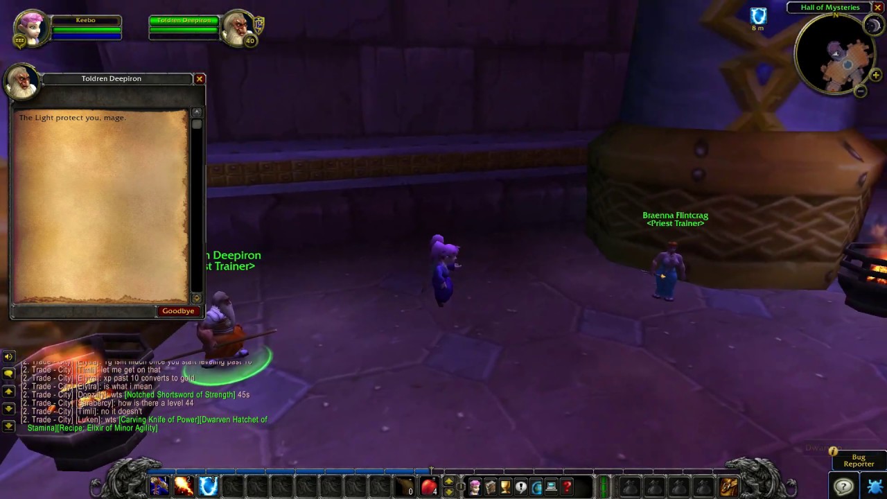 Ironforge Priest Trainer Location Wow Classic Youtube