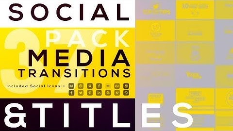 Social Media Transitions & Titles by BoxMotion | After Effects Template | Title #Videohive
