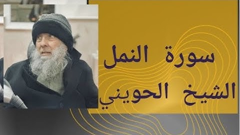 تلاوة خاشعة مُبكية من سورة [ النمل ] بصوت الشيخ الحويني