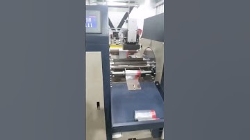 Full automatic thread strip rolling garbage bag making machine