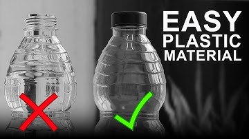 The right way to make Transparent plastic materials in blender | blender 3d