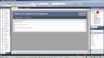 Master Page. Preparando el menú principal, Proyecto Contrato