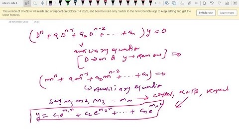 ODE | 06 | Unit 3 | Linear Differential Equations with Constant Coefficients | Nikhil Sir