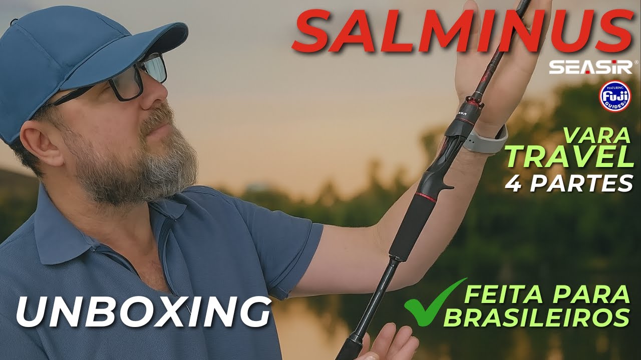 Vara SeaSir SALMINUS 4 partes travel é boa? Unboxing e primeiras impressões