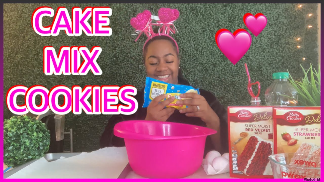 HOW TO MAKE CAKE MIX COOKIES EASY VALENTINES DAY IDEA YouTube