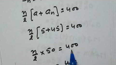 Ex5.3,QNo5, 1st term of AP is 5 and last term is45 and sum is 400. Find no of terms and common diffe