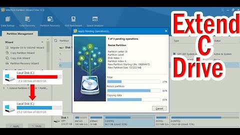 How to Extend C Drive using MiniTool Partition Wizard in Windows-7/8/10