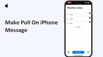 How To Make Poll On iPhone Message 2025 | Create Polls In iMessage Group Chats