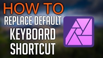 How to replace Affinity Keyboard Shortcuts on Mac