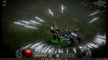 Lightning Fury Amazon - Hell Cow Run - Diablo 2 Resurrected