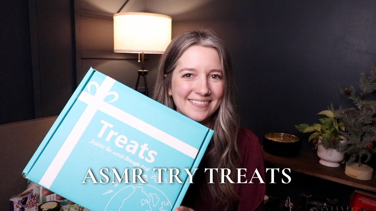 Try Treats ASMR - Unboxing and Tasting Treats!!!