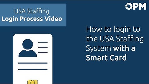 Hoe u met een smartcard inlogt op het USA Staffing System