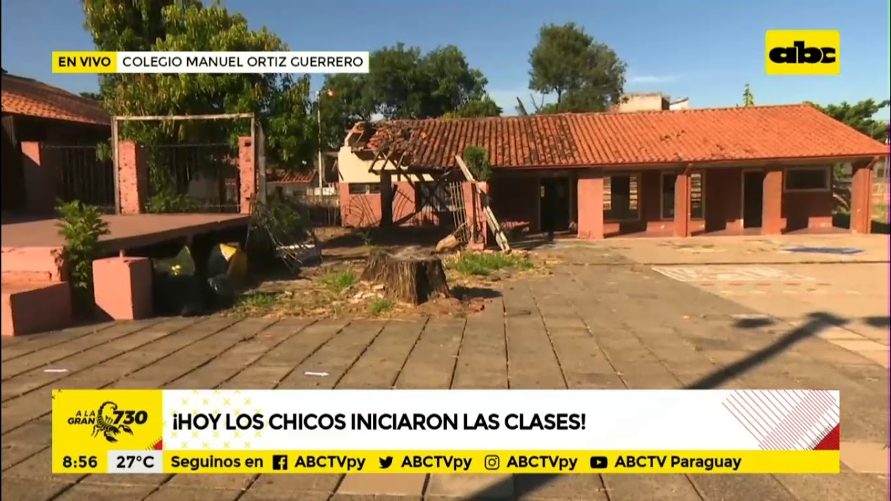 Arrancaron las clases presenciales y virtuales en el colegio Manuel Ortiz Guerrero