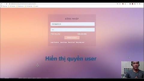Bài 102 : Lập trình website bán hàng Laravel - Hiển thị user đã có quyền