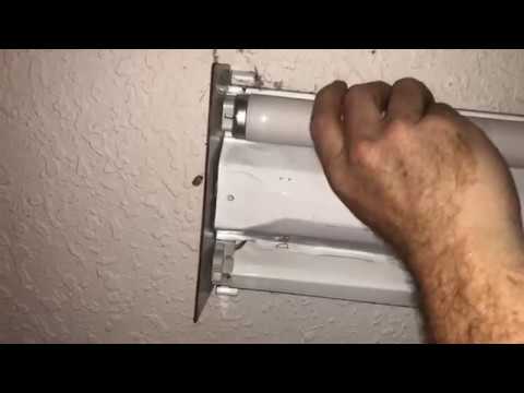 How to change a fluorescent light bulb