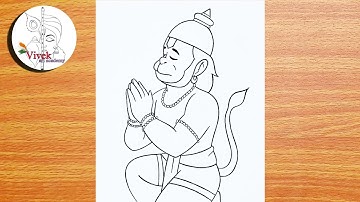 Bajrangbali Pencil Drawing - Easy Drawing | How to Draw Hanuman Bhagwan Ji