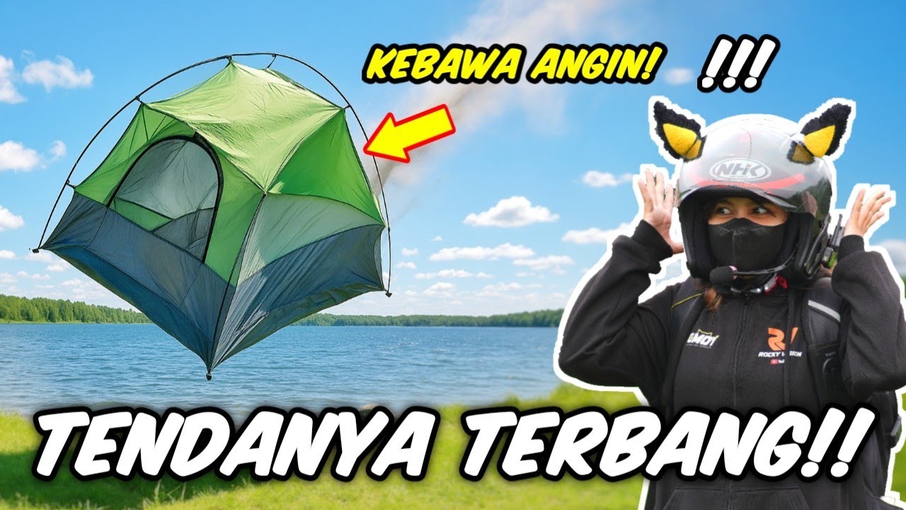 Tenda Piknik Kami TERBANG Dibawa Angin! 😱😂