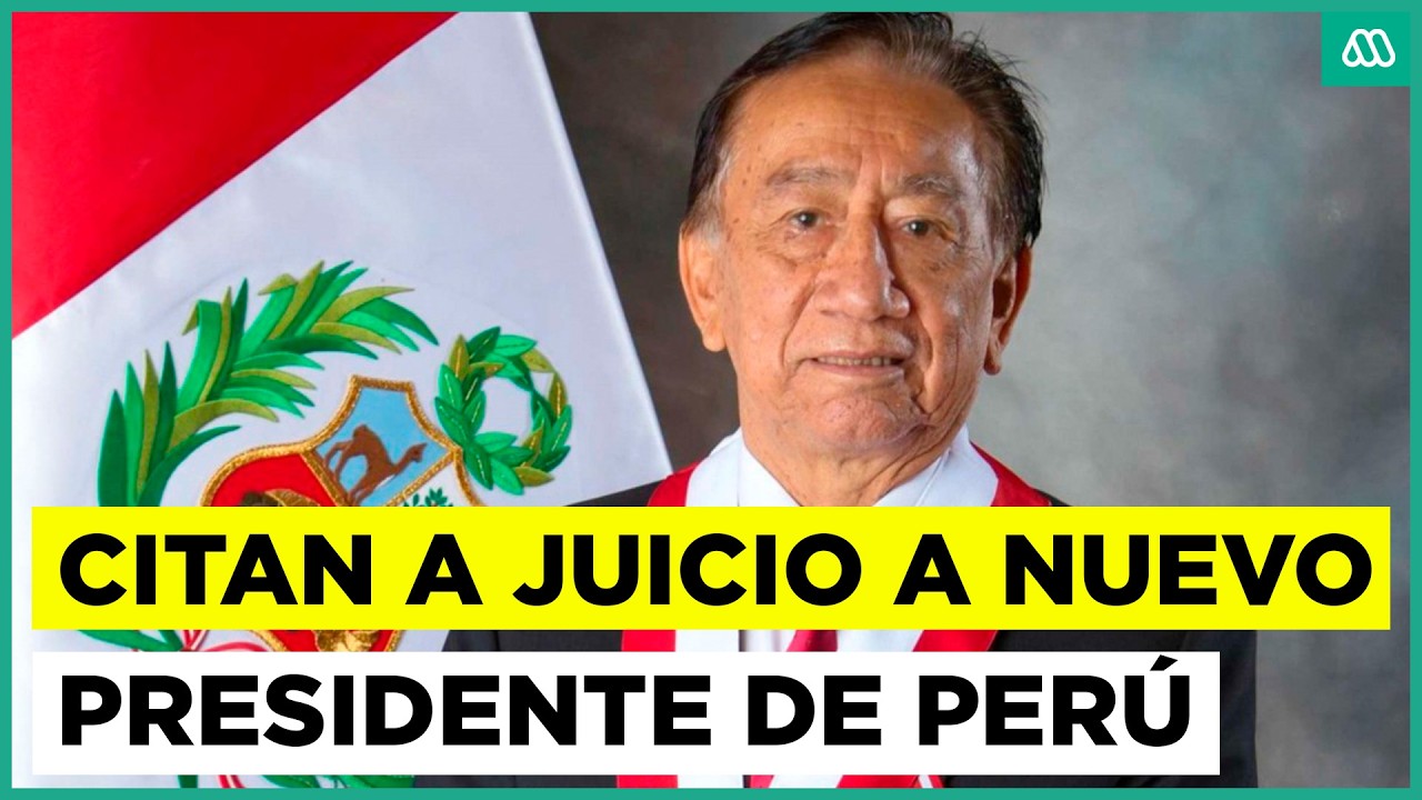 Citan a juicio a nuevo presidente de Perú José María Balcázar por presunta apropiación ilícita