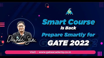 Smart Course is Back 🤩 | Prepare Smartly for GATE 2022 | Umesh Dhande Sir